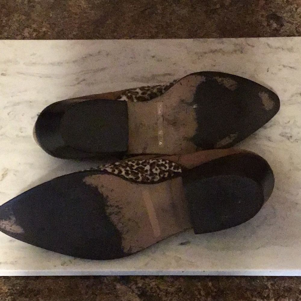 Wild Pair Leopard Print Slip On Pointed Toe Shoes… - image 3